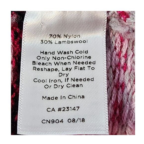 TALBOTS FAIR ISLE NORDIC BUTTON FRONT SWEATER LAMBS WOOL BLEND SIZE S - Picture 5 of 6